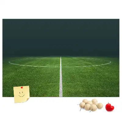 Football Pitch Printed Cork Memo Board