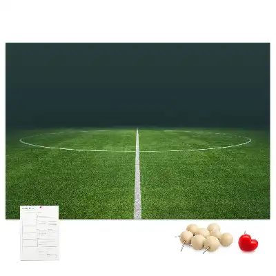 Football Pitch Printed Cork Memo Board