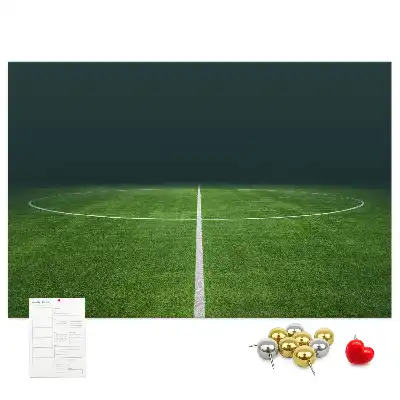 Printed Cork Memo Board Football pitch