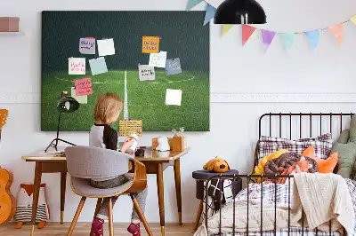 Football Pitch Printed Cork Memo Board