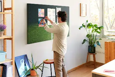 Printed Cork Memo Board Football pitch