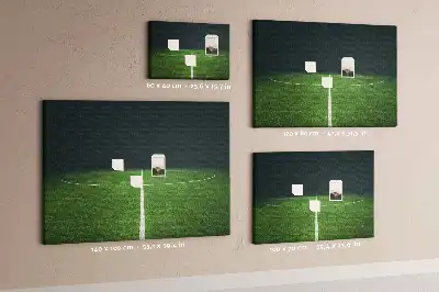 Printed Cork Memo Board Football pitch