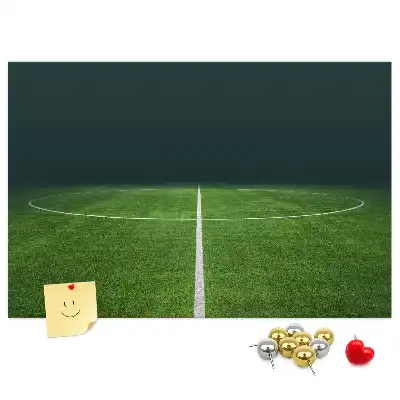 Printed Cork Memo Board Football pitch
