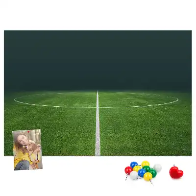 Football Pitch Printed Cork Memo Board