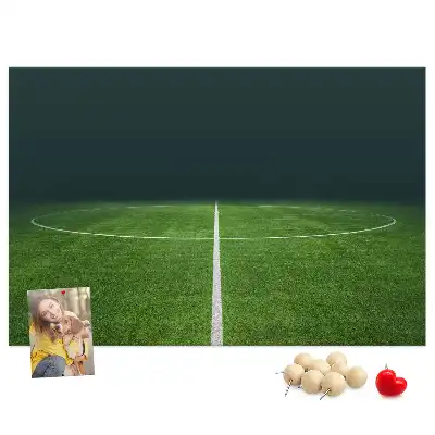 Printed Cork Memo Board Football pitch