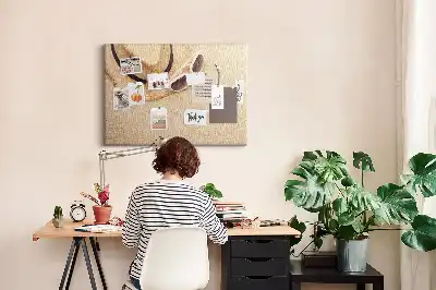 Holiday Trip Printed Cork Board