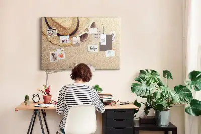 Printed Cork Board Holiday trip