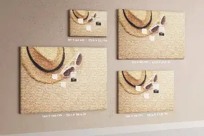 Printed Cork Board Holiday trip
