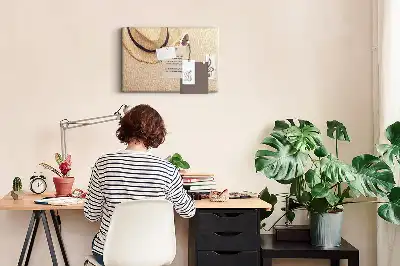 Printed Cork Board Holiday trip