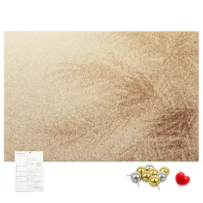 Printed Palm Leaf Cork Memo Board