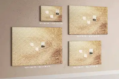 Printed Palm Leaf Cork Memo Board