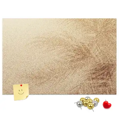 Printed Palm Leaf Cork Memo Board