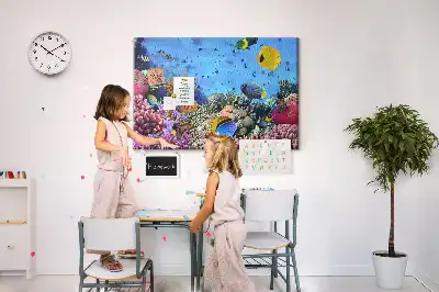 Underwater Life Cork Memo Board