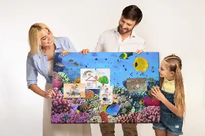 Underwater Life Cork Memo Board