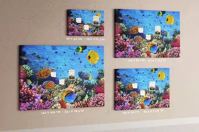 Cork memo board Underwater life