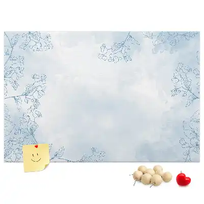 Plant Sketch Printed Cork Board