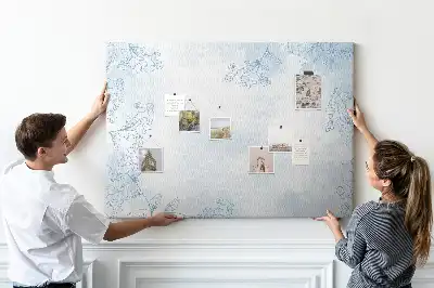 Plant Sketch Printed Cork Board