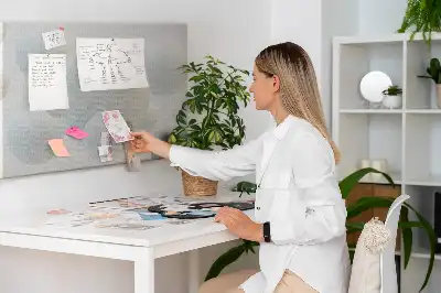 Abstract Balls Printed Cork Memo Board