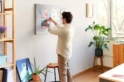 Abstract Balls Printed Cork Memo Board
