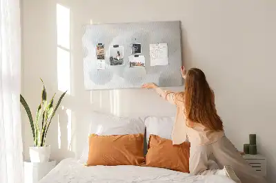 Abstract Balls Printed Cork Memo Board