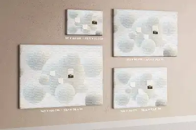 Abstract Balls Printed Cork Memo Board