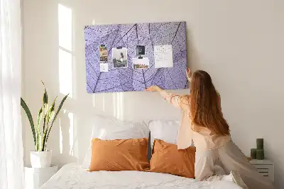 Nature Printed Cork Board with Leaf Design