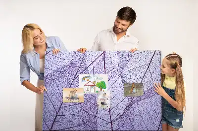 Nature Printed Cork Board with Leaf Design