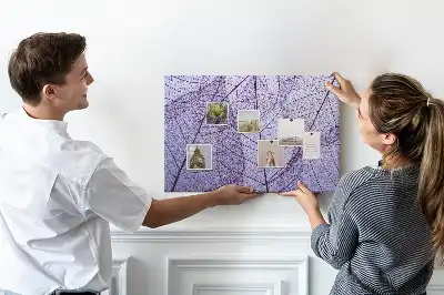 Nature Printed Cork Board with Leaf Design