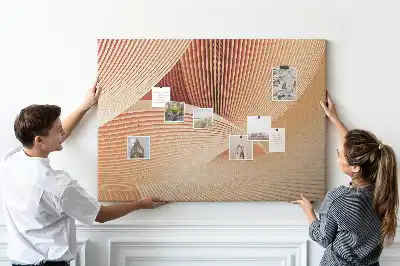 Abstract Waves Cork Memo Board