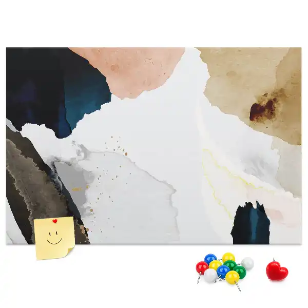 Printed Cork Board Abstract Splashes