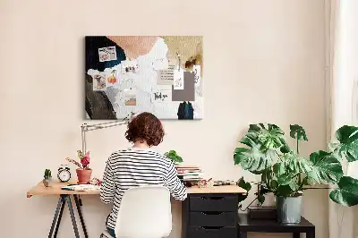 Printed Cork Board Abstract Splashes