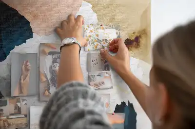 Printed Cork Board Abstract Splashes