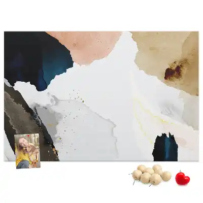 Printed Cork Board Abstract Splashes