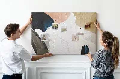 Printed Cork Board Abstract Splashes