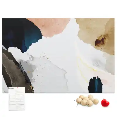 Printed Cork Board Abstract Splashes