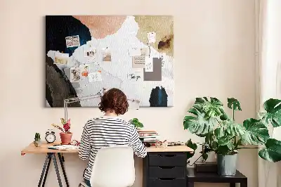 Printed Cork Board Abstract Splashes