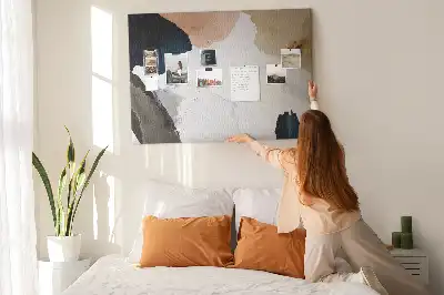 Printed Cork Board Abstract Splashes