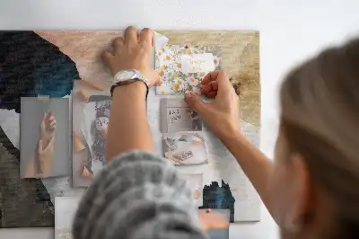 Printed Cork Board Abstract Splashes