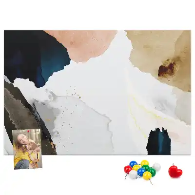 Printed Cork Board Abstract Splashes