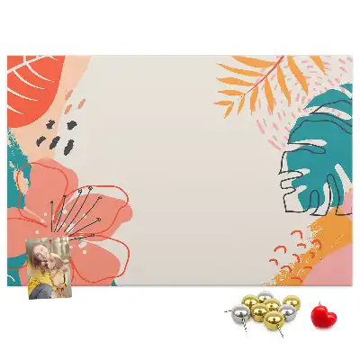 Printed Cork Memo Board Tropical holidays
