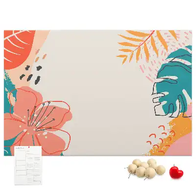 Tropical Holidays Printed Cork Memo Board