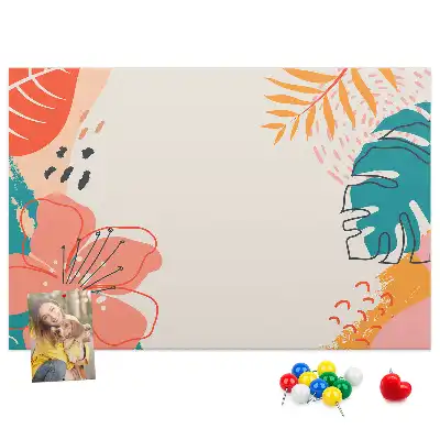 Printed Cork Memo Board Tropical holidays