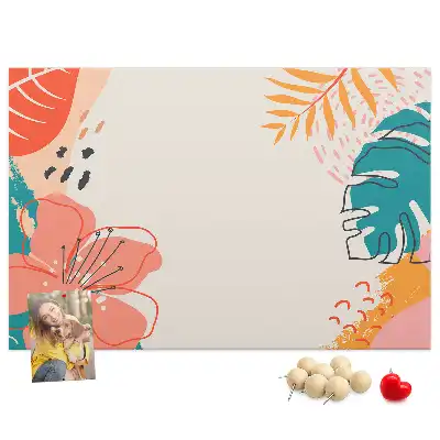 Tropical Holidays Printed Cork Memo Board