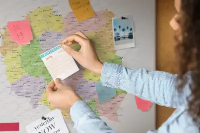 Printed Cork Board Map of Poland