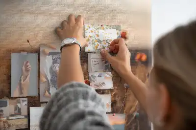 Printed Cork Board Field sunrise