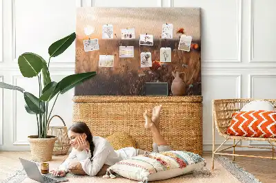 Sunrise Field Printed Cork Board