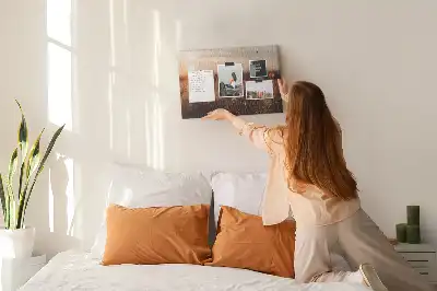 Printed Cork Board Field sunrise