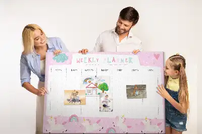 Weekly Cork Memo Board Planner for Kids