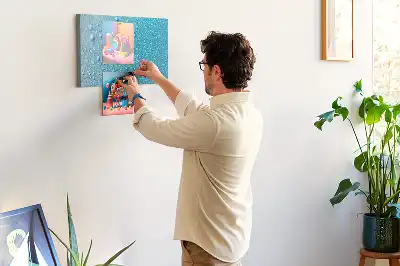 Printed Water Drops Cork Board