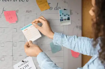 Cork Memo Board Monthly Planner